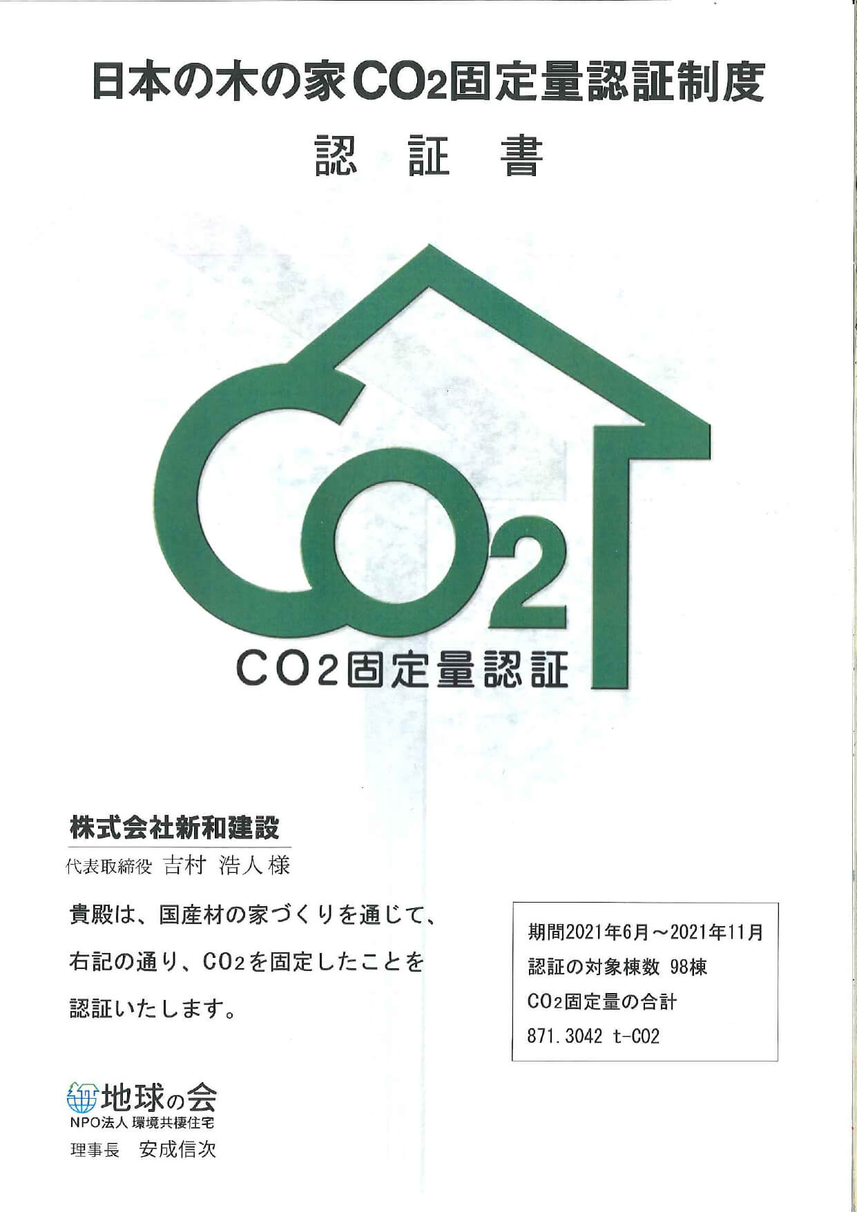 CO2固定量認証制度