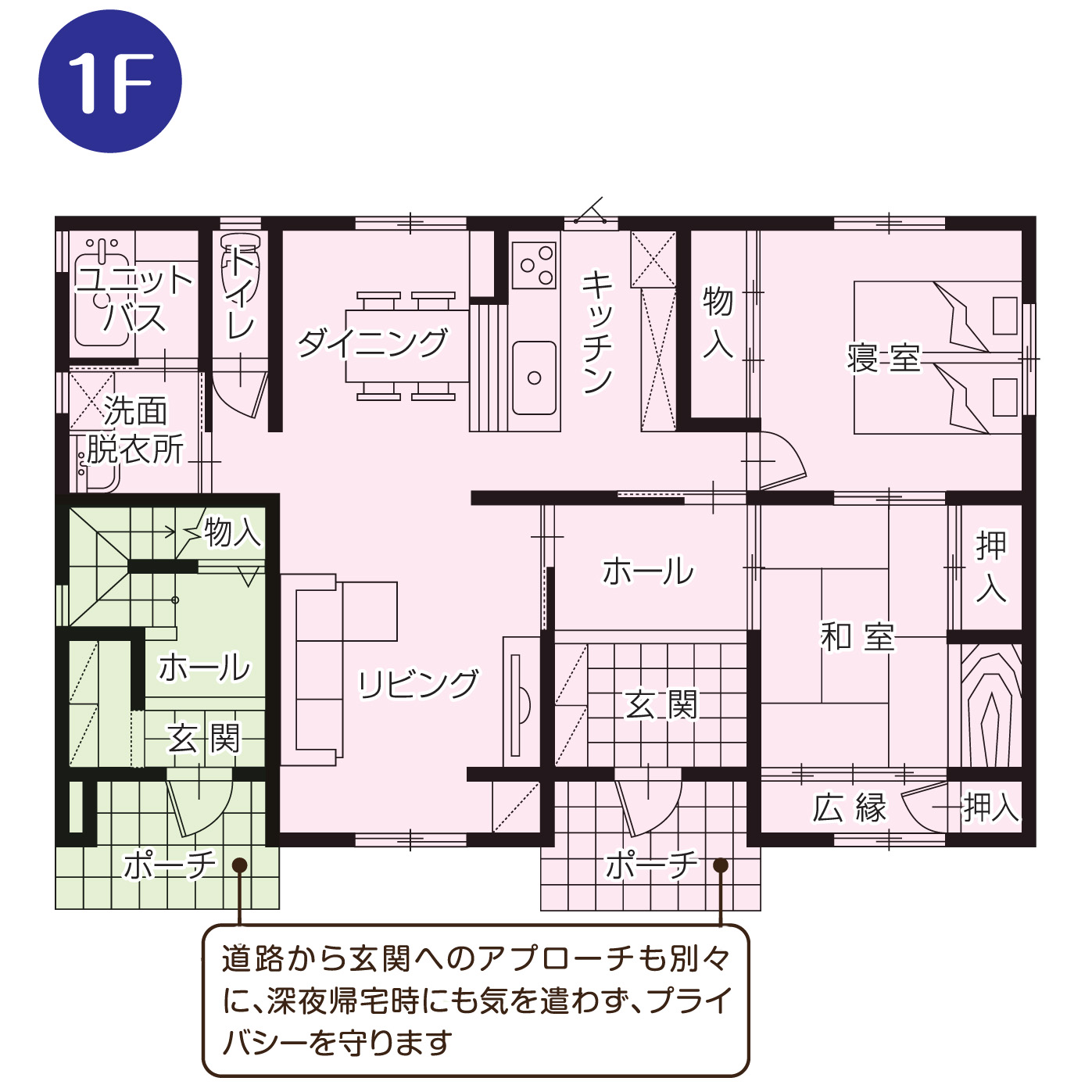 完全分離型の二世帯住宅の間取り