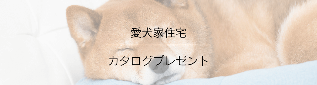 愛犬家住宅のカタログをもらう