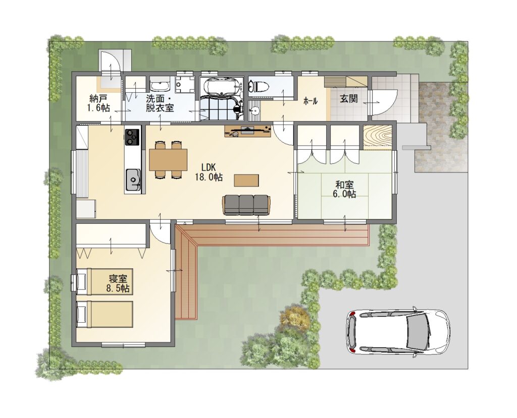 間取り例付き 平屋のレイアウトとそのメリット デメリット 新和建設のブログ