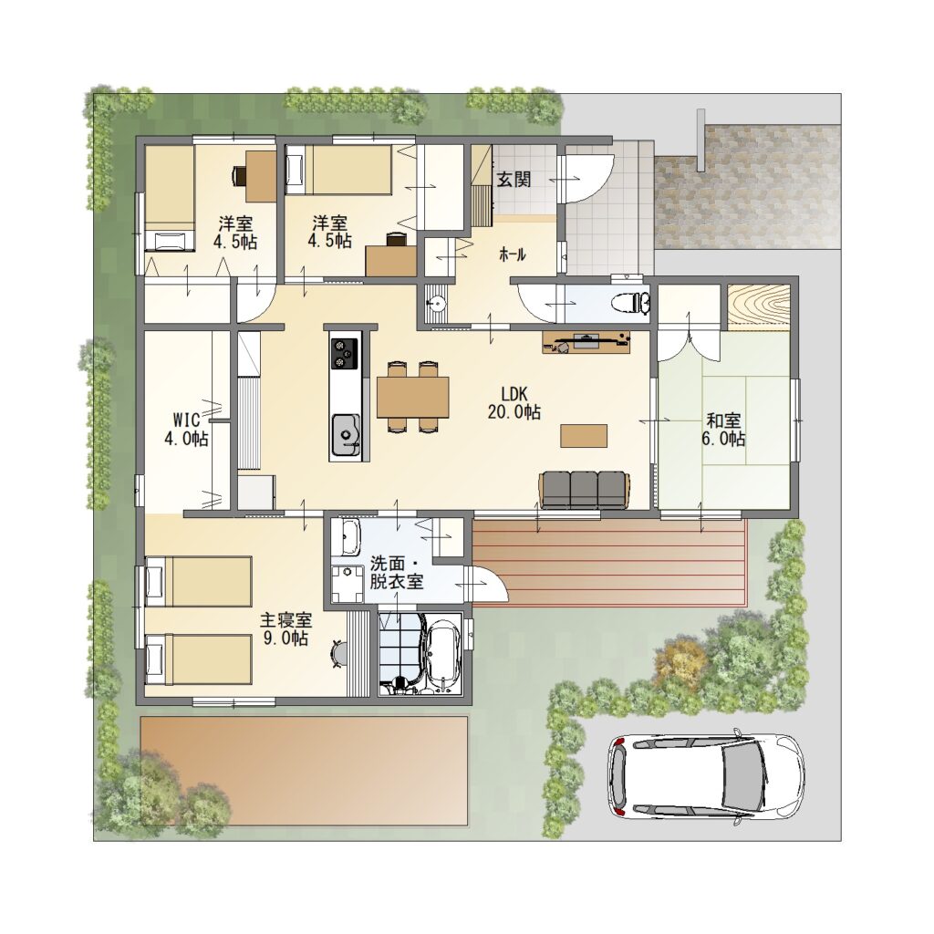 間取り例付き 平屋のレイアウトとそのメリット デメリット 新和建設のブログ