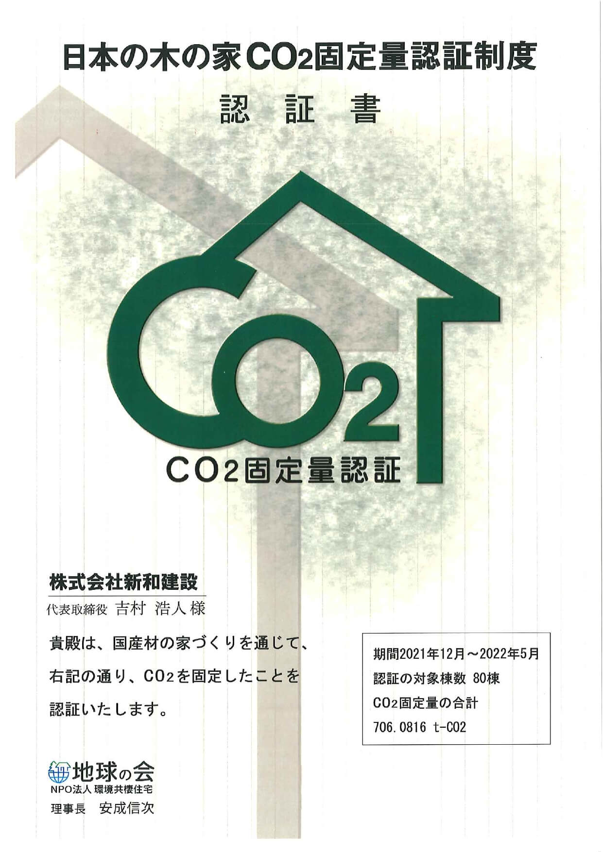 CO2固定量認証制度