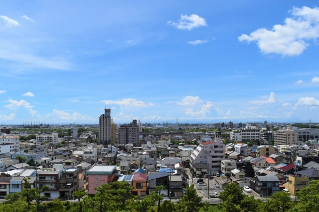 岡崎市の街並み